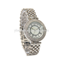 moda de lujo cristal diamante piedra cuarzo relojes mujeres